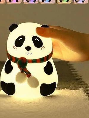 FINARO White Rechargeable Panda Lamp