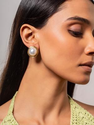 MINJI AND CO. Contemporary Studs Earrings