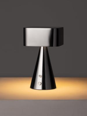 Fig Living Titanium Chrome Portable Lamp