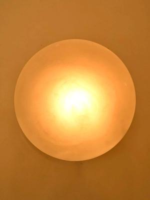 Myntra Elegant Homes White Glass Contemporary Spherical Shaped Wall Lamp
