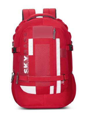 Skybags Unisex Cipher Red 16 Inch Compatible Laptop Backpack with Rain Cover - 33L