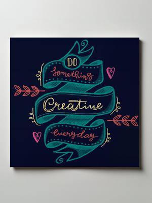 ARTOLIC Navy Blue & Blue Printed Wall Sticker