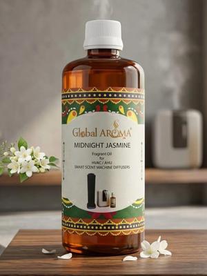 GLOBAL AROMA Brown Midnight Jasmine Aroma Oil Reed Diffuser 400 Ml