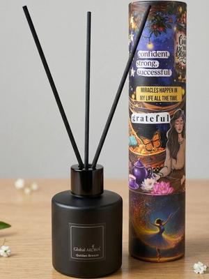GLOBAL AROMA Black Golden Breeze Aroma Oil Reed Diffuser 50 Ml