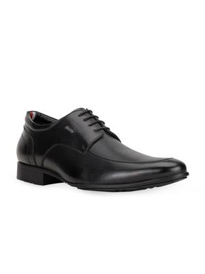 Bata Men Black Solid Formal Derby Shoes