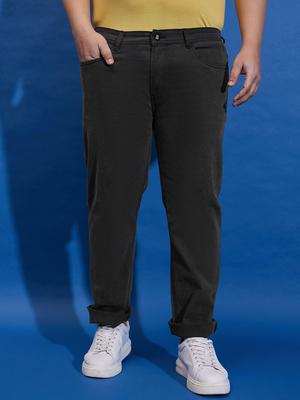 bigbanana Men Plus Size Mid-Rise Clean Look Stretchable Jeans