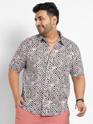 Instafab Plus Classic Floral Printed Cotton Casual Shirt