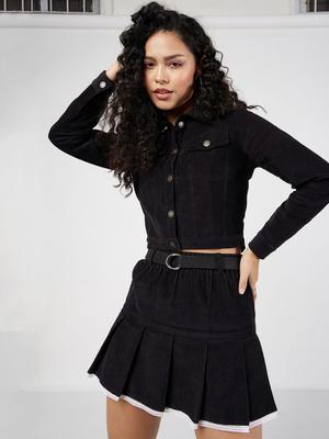 SASSAFRAS Corduroy Crop Jacket