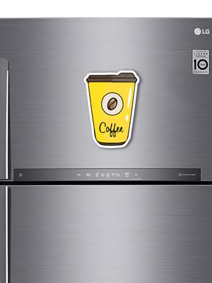 ARTBUG Yellow & Brown Printed Decorative Fridge Magnet