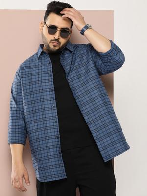 Sztori Men Plus Size Original Checked Casual Shirt