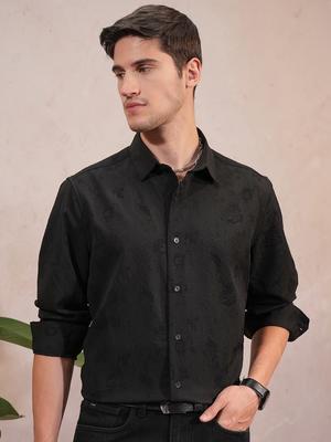 Locomotive Luxe Men Popcorn Textured Party Evening Shirt