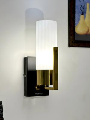 BrightLyt White Metal Cylinder Wall Lamp
