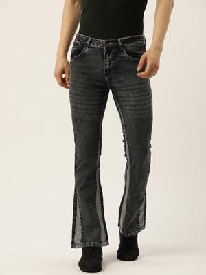 PARIS HAMILTON Men Bootcut Light Fade Colourblocked Stretchable Jeans