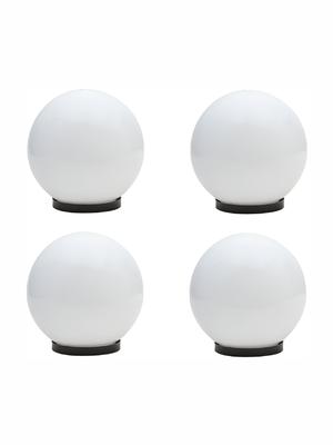 DENICRAAS White 4 Pieces Spherical Outdoor Lamps