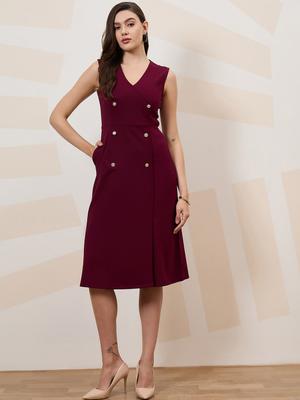 Athena Immutable Scuba Sleeveless Formal Blazer Dress