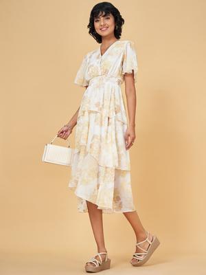 Honey by Pantaloons Floral Print Fit & Flare Midi Dress