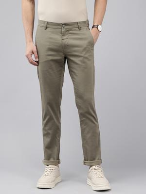 Arrow Sport Men Micro Or Ditsy Printed Bronson Slim Fit Low-Rise Trousers