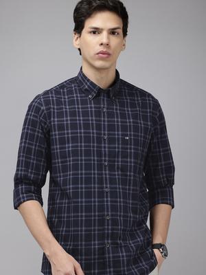 Arrow Sport Slim Fit Opaque Checked Pure Cotton Casual Shirt