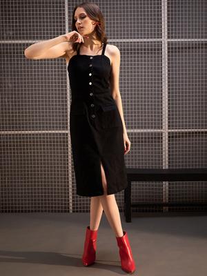 StyleStone Pinafore Midi Dress