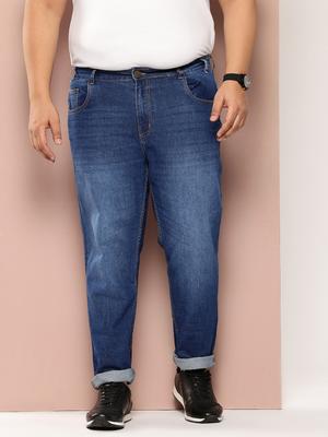 Sztori Men Plus Size Slim Fit Light Fade Stretchable Jeans