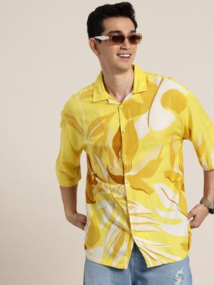HERE&NOW Geometric Printed Casual Shirt