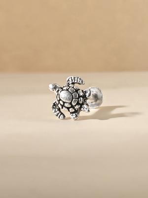 TOUCH925 925 Sterling Silver Tortoise Nose Pin