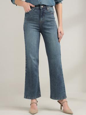 Xpose Women Comfort Straight Fit High-Rise Stretchable Jeans