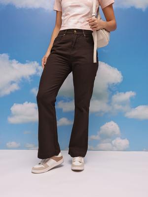 CORSICA Women Bootcut Mid-Rise Non-Stretchable Jeans