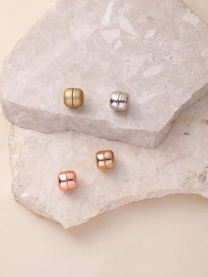 Leeza Store Set Of 4 Silver, Gold Rose, Grey, Gold Matte Finish Magnetic Hijab Pins