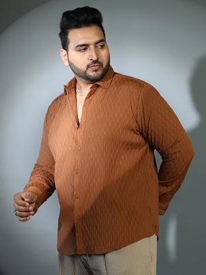 Instafab Plus Men Comfort Opaque Casual Shirt