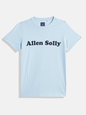 Allen Solly Junior Boys Brand Logo Printed Pure Cotton T Shirt
