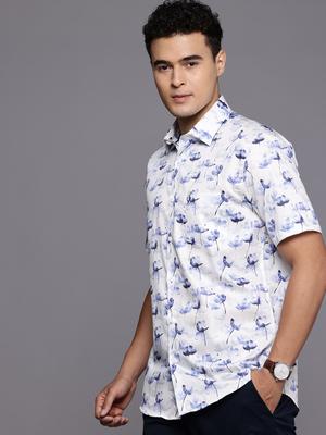 Allen Solly Pure Cotton Classic Fit Floral Printed Casual Shirt
