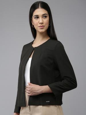 Van Heusen Solid Front-Open Formal Jacket