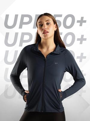 BLUE TYGA Sunscreen Women Lightweight Outdoor Sporty Jacket