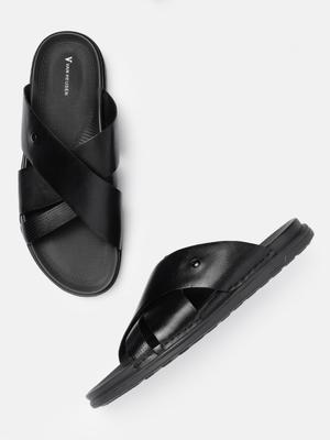 Van Heusen Men Leather Comfort Sandals