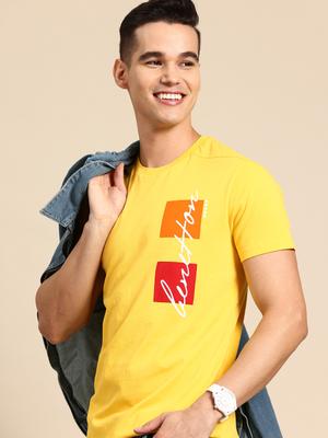 United Colors Of Benetton Brand Logo Printed Pure Cotton T Shirt