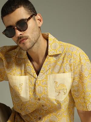 DENNISON Block Printed Oversized Casual Shirt