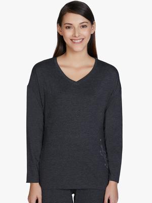 Amante Women Grey Lounge T Shirt