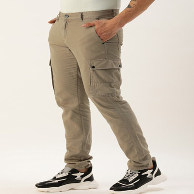Men Solid Slim Fit Cargos Trousers deal from myntra Men Solid Slim Fit Cargos Trousers deal from myntra