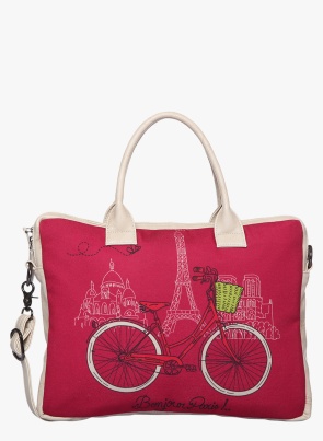 Magenta Polyester Laptop Sleeve