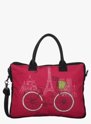 Magenta Polyester Laptop Sleeve