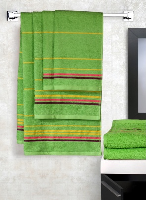 Trident Set of 6 Green Towel Packs Towel Set