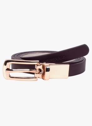 Brown Faux Leather Belt