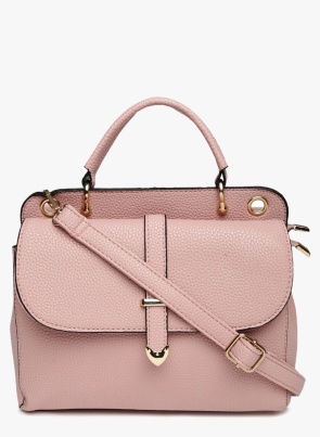 Pink Polyurethane (Pu) Handbag