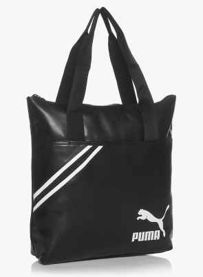 Archive Black Shopping Bag