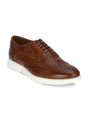 Tan-Brown Leather Brogues