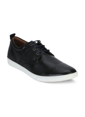 Black Leather Sneakers