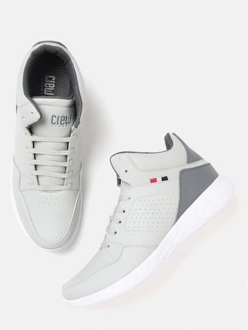 OFF on Crew STREET Men Grey Perforated 