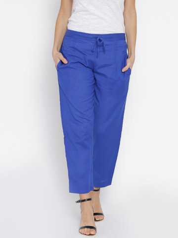 Shree Blue Casual Trousers