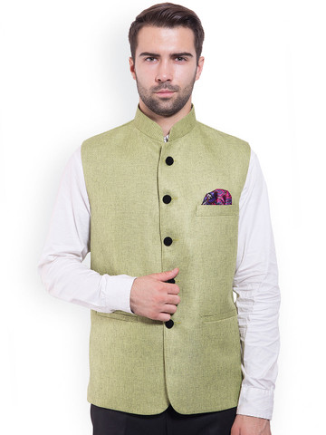 Wintage Green Nehru Jacket